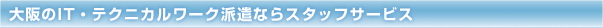 ����IT�E�e�N�j�J�����[�N�h���Ȃ�X�^�b�t�T�[�r�X