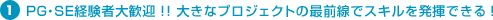 PG�ESE�o���ґ劽�}�I�I�傫�ȃv���W�F�N�g�̍őO���ŃX�L���𔭊��ł���I